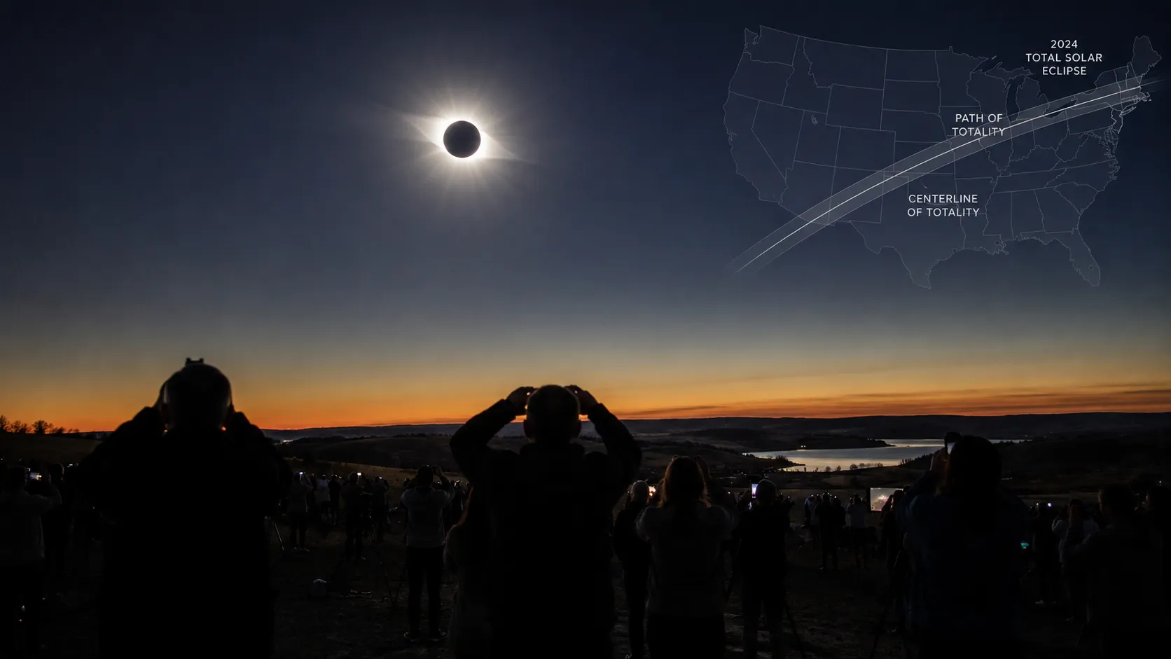 Totale Sonnenfinsternis über den USA